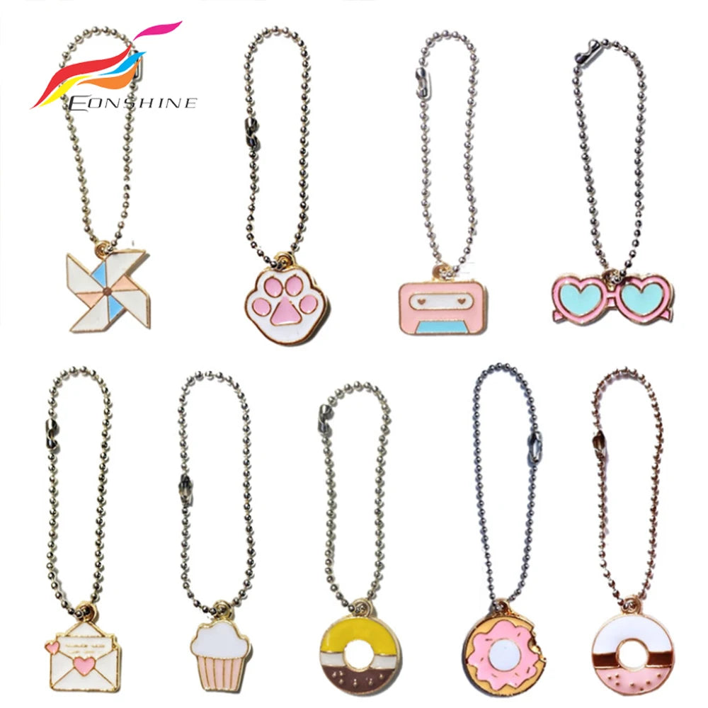 Cute Shoe Laces Charms Lanyard Decorations Metal Accessories Shoelace Chain for Shoes