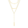 EManco Dainty Multi Layered Necklace for Women Stainless Steel Necklace 2021 Long Bar Necklace Gold Plated Jewelry Wholesale