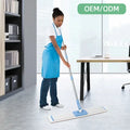 Professional Industrial Dry Mop Set Durable Plastic Swivel Handle Large Folding Panel Spin Function Long Aluminum Foldable