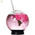 Creative Spherical Crystal Ball Cocktail Glass Creative Drinking Cup with Sippy for Ice Tea Smoked Molecular Cocktail Whiskey