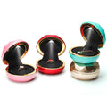 Round Circular Oval Luxury Led Lights Leather Jewelry Ring Necklace Packaging Boxes Set with logo Velvet for Wedding