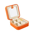 Flip Organiser Case Small Velvet Ring Bangles Plastic Transparent Diamond Painting Pu Mirror Jewelry Box Storage Jewelry