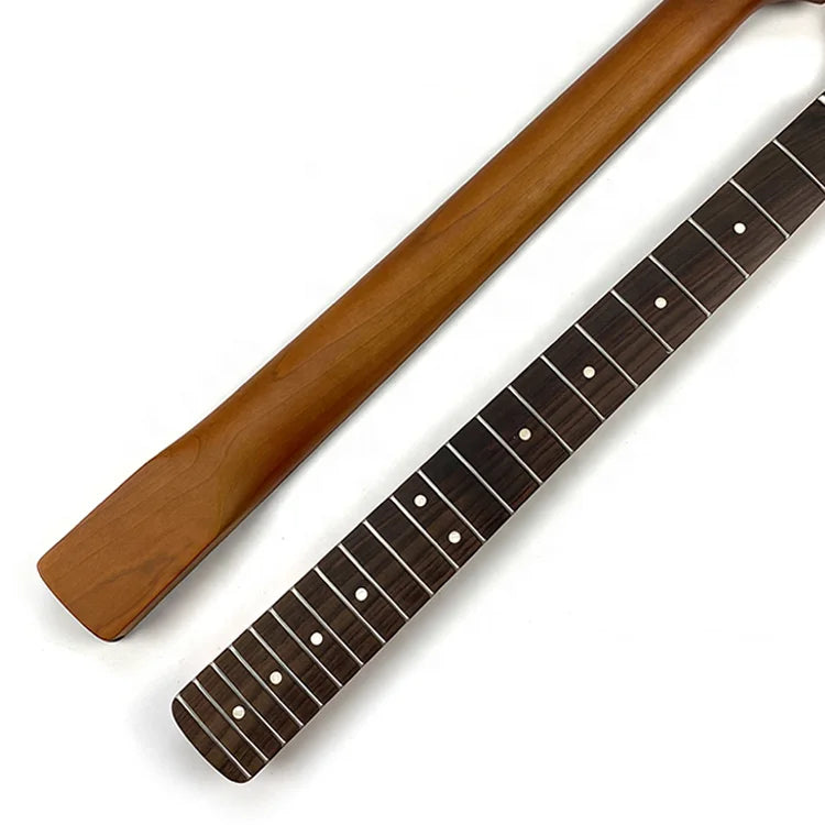 Left Hand 22 Fret 9.5 Inch Radius ST Roasted Maple Electric Guitar Neck with Rosewood Fingerboard in Satin