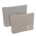 New Arrival Heavy-Duty Cotton Canvas Zipper Pouch Bag with Label Logo Eco Friendly Two Tone Cotton Makeup Tools Gift Bags