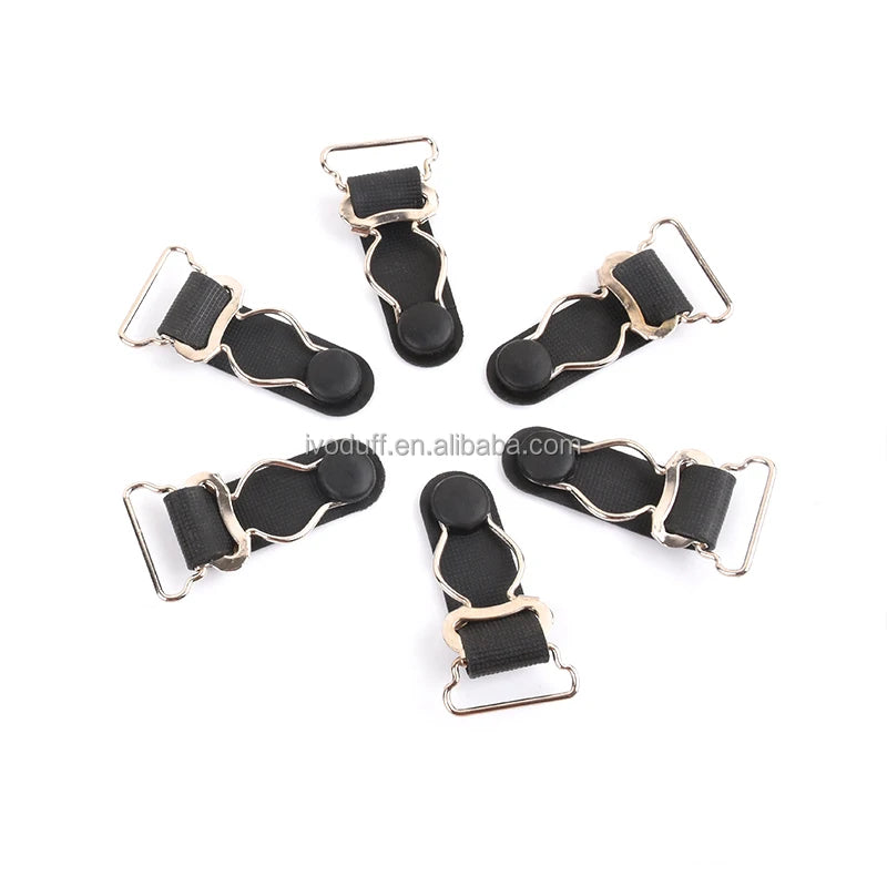 Ivoduff Supply 20mm Nickle Suspender Garter Belt Clip Garment Hardware