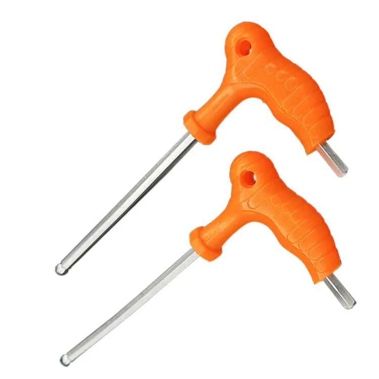 Industrial Grade Long Arm T Hex Key Wrench Handle Metric Allen Wrenches 3mm 4mm 5mm 6mm 8mm 10mm for Repair Hand Tool