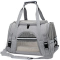 Fashionable Foldable Pet Travel Bag for Dogs and Cats Breathable Fabric and Nylon Zipper Closure for Small Animal Tote