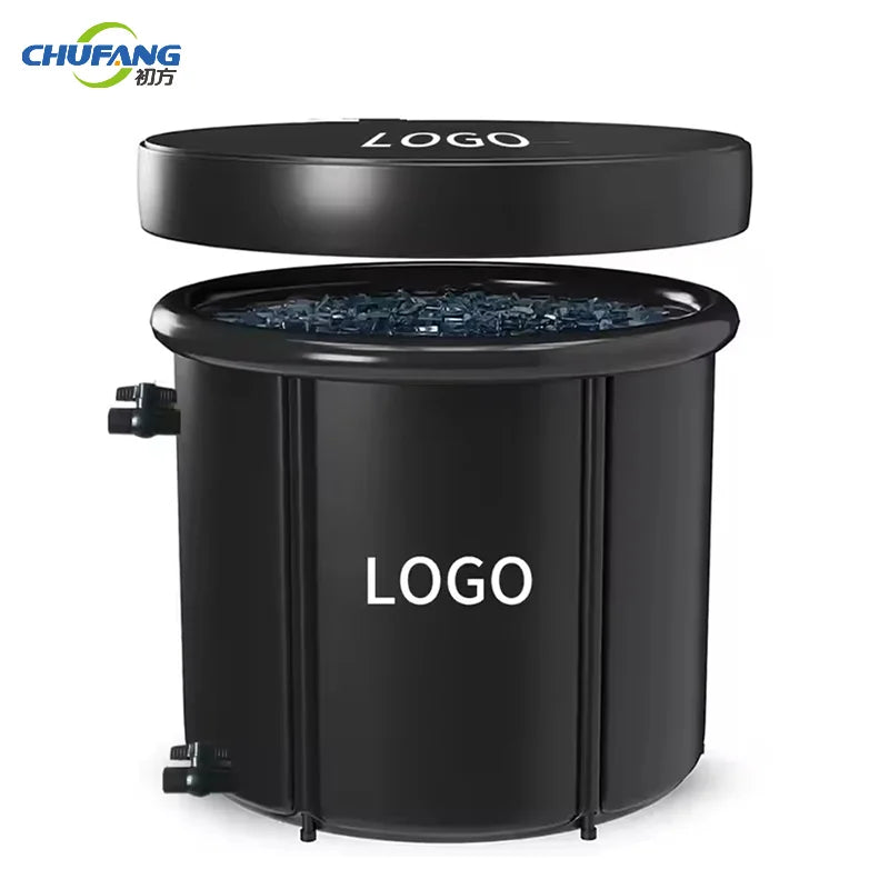 5 Layers Material  Nylon PVC EPE Insulated Portable Sports Recovery Ice Soaking Bath Can Connect Chiller Unit Plunge Pool Tub
