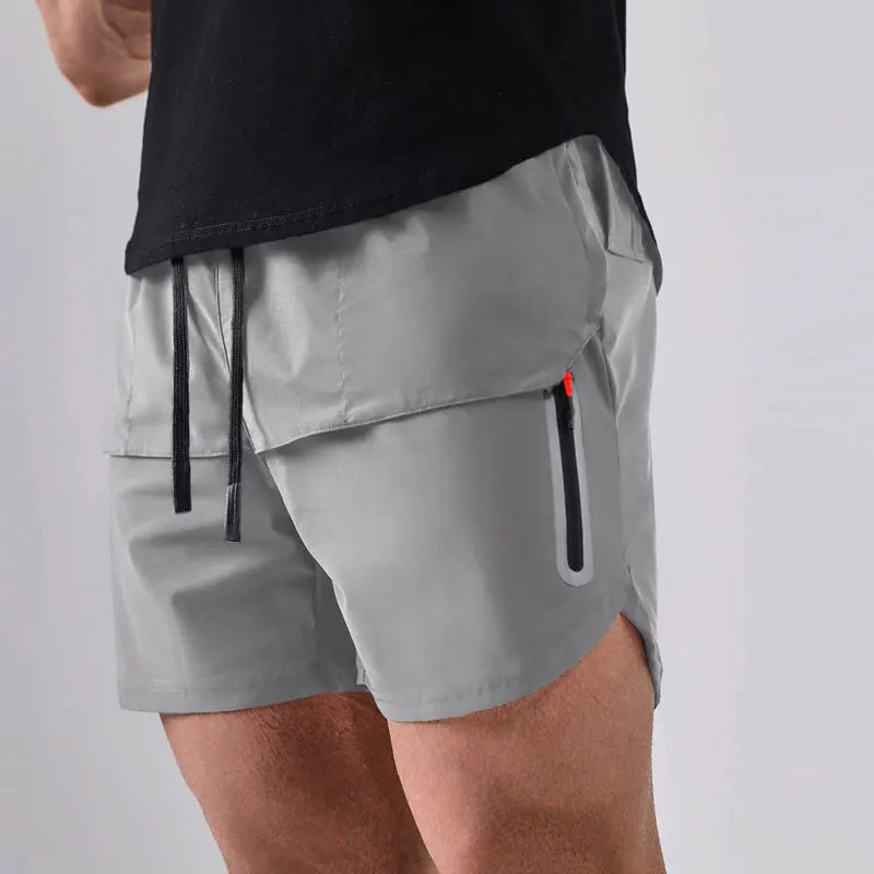 New Arrival Men Sports Gym Shorts Elastic Drawstring Breathable Fitness Jogger Training Shorts