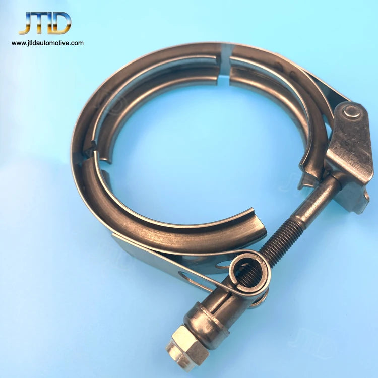 JTLD Heavy Duty 304 Stainless Steel l V Band Exhaust Hose Pipe Clamp With Flange Kit