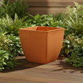 Modern Minimalist Trapezoid Planter New Indoor/Outdoor Fiber Clay Flower Pot Powder Coating for Home Decor Planting Boxes