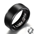Factory Wholesale Hot Sale 8mm I Love You Creative Rings Jewelry Ring Valentine's Day Personalized Gift for Girlfriend