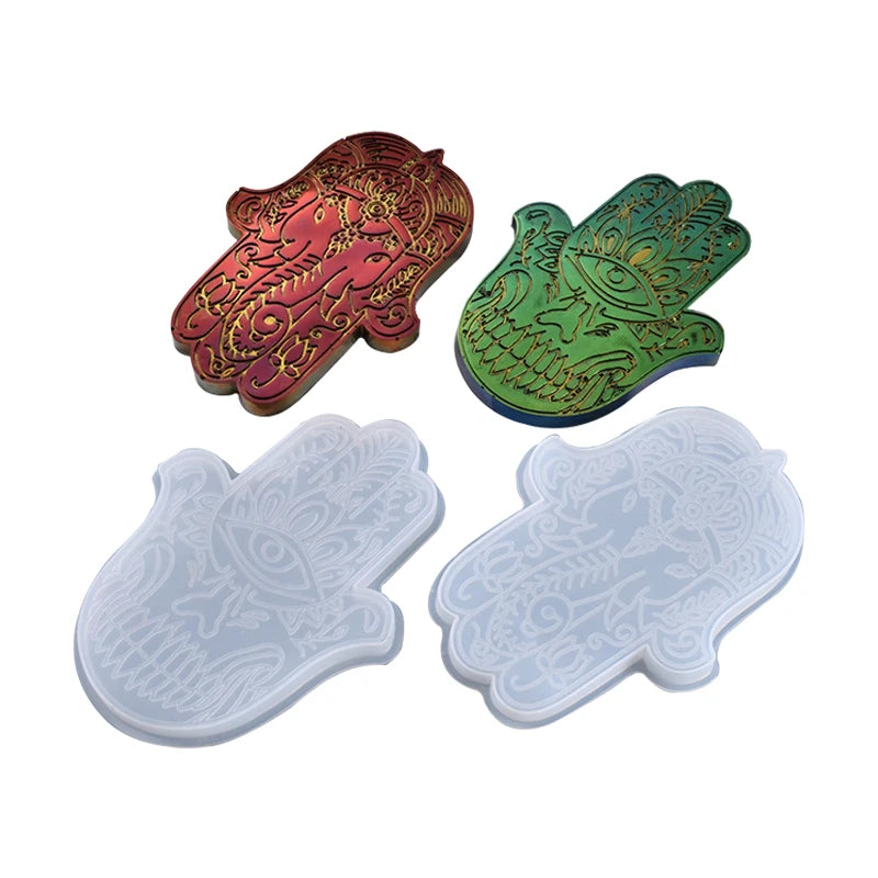 C-0114 Hot Resin Silicone Hamsa Mold for Resin Craft DIY handmade Cake Chocolate Mold
