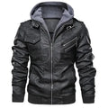 Autumn 2026 European and American Hot Selling Men's PU Leather Jacket Jacket Slim Fit Fleece Thick Jacket