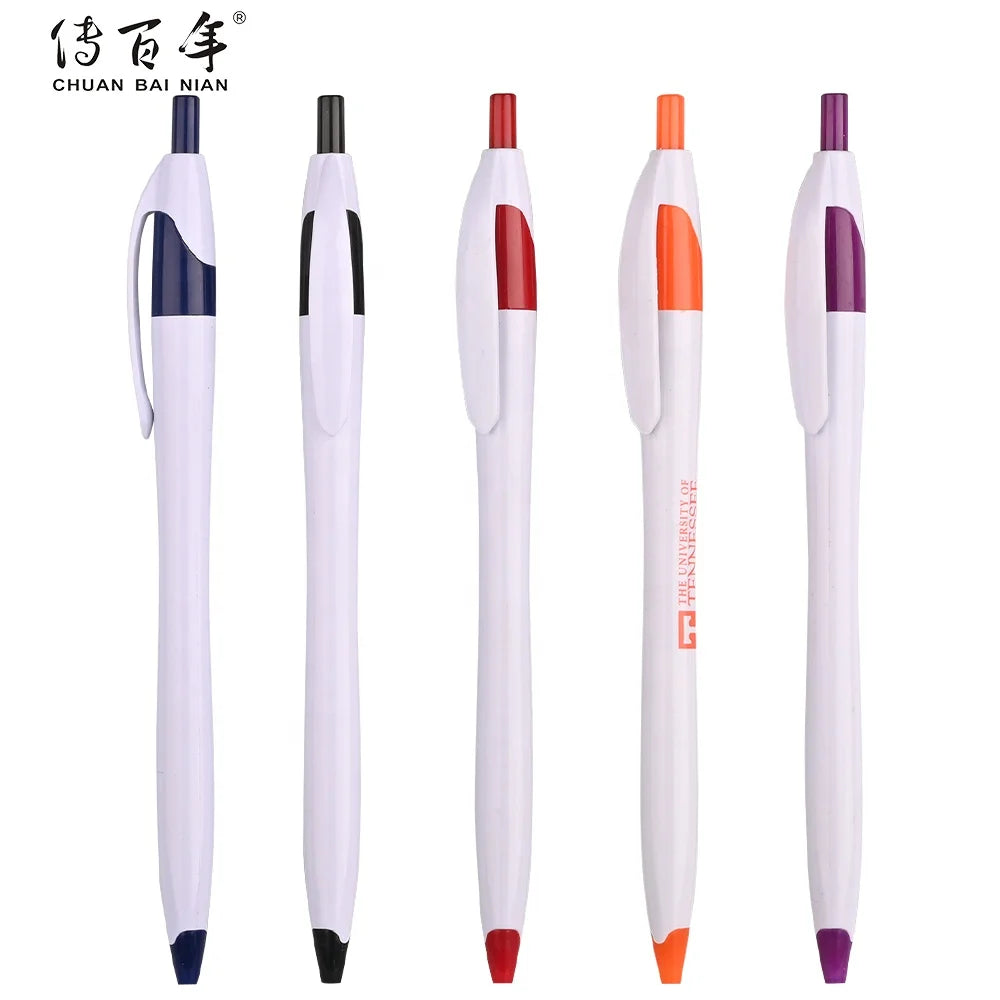Hot Selling Cheap Promotional Plastic Javelin Style Ballpoint Pen with Custom Logo
