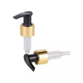 Bottle Stopper Customized 24/410 Black Ribbed Dispenser Sprayer Shiny Gold Closure Non Spill Aluminium-Plastic Cosmetic Use