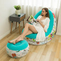 Modern Kids Air Sofa Chair Set Safe Inflatable Bean Bag with Rounded Edges Foldable Fun Color Options for Indoor Outdoor Use