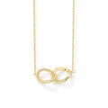 New Trendy Custom Chain Necklace Double Irregular Twisted Shape Pendants Gold Plated Necklace