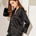 Fung 60012023 Wholesale Luxury Plus Size Thermal Breathable Solid Long Sleeve Pajamas 2 Piece Set Spandex +polyester Women