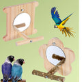 Small Eco-Friendly Frosted  Bird Food Cup High Quality Wood Bird Feeder Parrot Box Rack and Cage Accessories