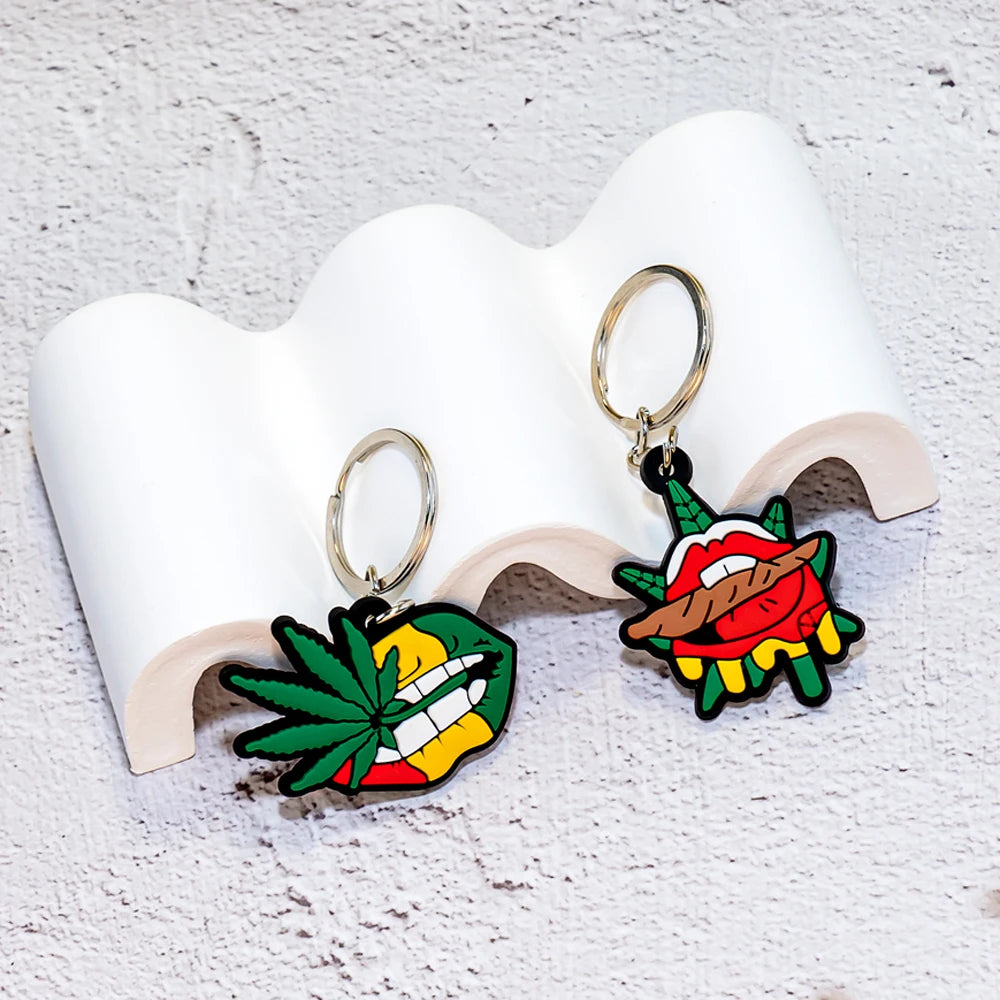 Hot Sale Cartoon Design Rubber Carabiner Keychain-Eco-Friendly Durable Promotional Gift