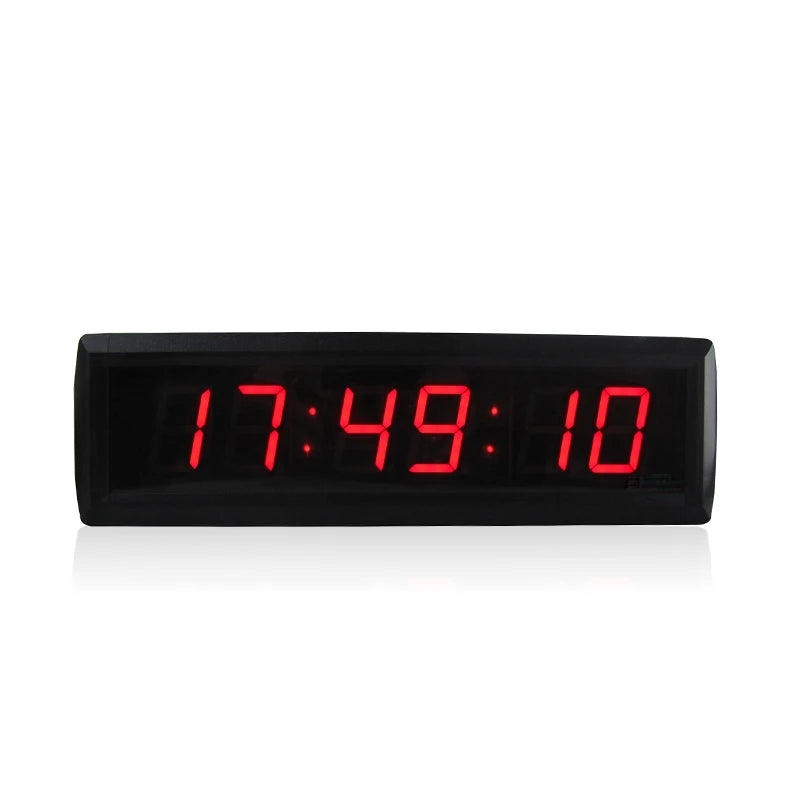 Factory Wholesale Electronic 1.8 Inch LED Display Countdown Timer Digital Desktop Wall Clock for Indoor Gym Office Home Decor