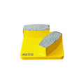 CHENGHO Redi Lock High-Hardness Trapezoid 2-Segment Diamond Grinding Plates 10mm Thickness Customizable OEM Abrasive Discs