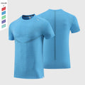 New Style Lightweight Breathable Sports T-shirt Round Neck Reflective Stripe Basketball Top Training T-shirt