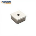 Steel 316 Stainless Steel Square End Cap With Holes Male Hexagon Connection 10mm Tube Plug Customizable OEM Support