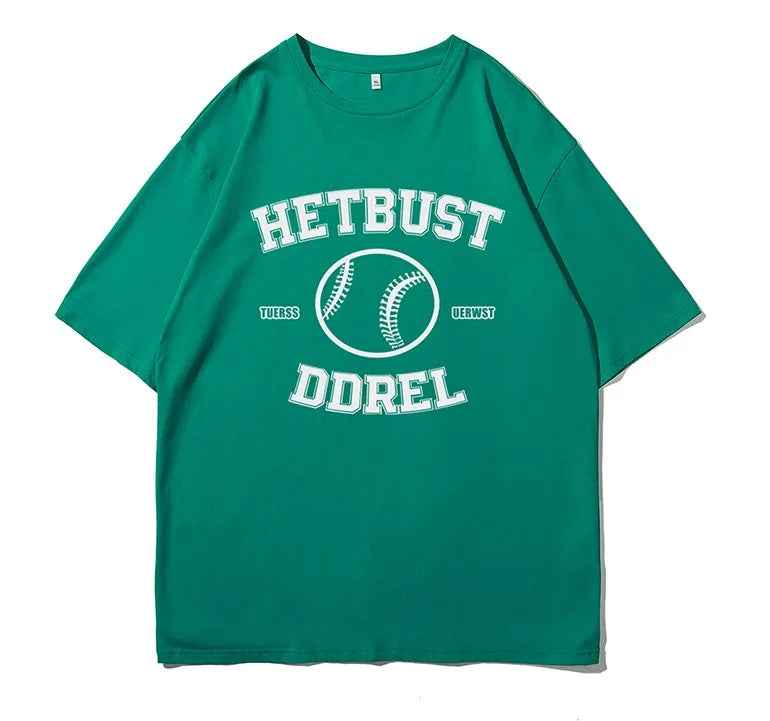 2022 Summer New Design Men's T-shirt Simple Letter Digital Printing 100% Cotton Loose Knitted Fabric Chinese Style Eco-Friendly