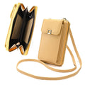 Small Soft PU Leather Cell Purse Mini Shoulder Bag with Strap Card Slots Handbags for Crossbody Phone Bag Ladies