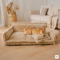 Factory Wholesale Modern Luxury Pet Bed Plush Fluffy Fuzzy Pet Sofa Bed Customized Dog Bed With Cheap Price