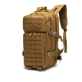 QXMOVING Large Capacity Waterproof Survival Camouflage for Outdoor Travel Hunting Hiking Men Big Tactical Backpack Molle System