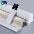 Customized Size Hotel Indoor Roller Blinds Motorized Blackout Zebra Shade Curtains Remote Control Electric Horizontal Curtains