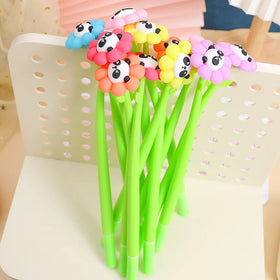 School Boys Girls Stationery Gifts Creative Cartoon Cute Flower Panda Kids Gel Pen