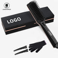 Professional Fast Heating Electric Hair Straightener Brush Portable Custom Logo Beard Hair Straightener Peine De Pelo Electrico
