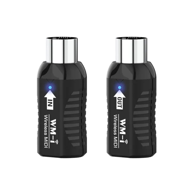 Wireless MIDI Adapter Rechargeable Audio Transmitter Receiver 2.4GHz Ultra-Low Latency Built-in Silent Portable MIDI Connector f