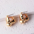 Wholesale Women's Earrings 18K Gold Plated Earrings Creative Irregular Chunky Design Water Resistant for Parties Weddings Gifts