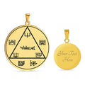 HLSS94 Guardian Angel Nelchael to Ward off Bad Energies Slanderers Amulet Talisma Stainless Steel Laser Marking Pendant Necklace
