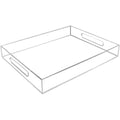Clear Acrylic Serving Tray Vanity Table Tray Decorative Tray Organiser with Handles