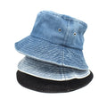 Summer Women Sun Hat Denim Bucket Hats Wholesale Fisherman Hat Custom Logo 60CM