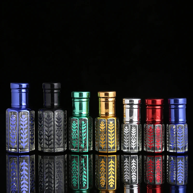 CJ-Factory Wholesale 3ml 6ml 12ml Small Refillable Decorative Arabic Crystal Glass Essential Oil Bottles MegaBDM