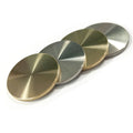 Hot Selling 32 40 50mm Polished Soild Stainless Steel or Brass Metal Blank Coins for Laser Engraving