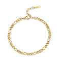 Simple Niche Lobster Clasp NK Chain 14k Gold Stainless Steel Figaro Chain Bracelet for Women