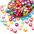 15g/bag Acrylic Heart/pentagram/flower/butterfly/plum Blossom Beads