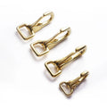 16mm 20mm 26mm Solid Brass Snap Hook Swivel Eye Push Gate Trigger Clasp for Bag Strap  Dog Leash