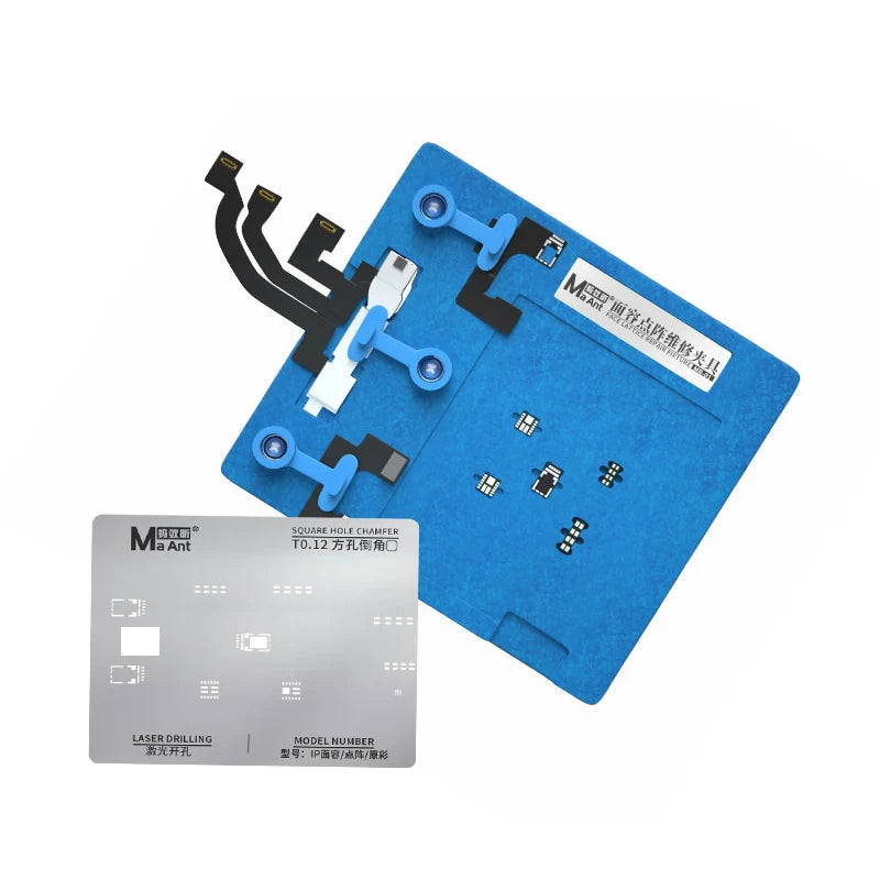 MaMaant DIY Dot Matrix Repair Fixture for XS XSMAX 11 13pro MAX Face ID Front Camera BGA Reballing Stencil OEM Customizable