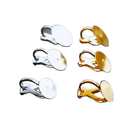 Diy Ear Wholesale Stainless Steel Triangle Non Pierced Clip on Earring Finding for Diy Jewelry Making