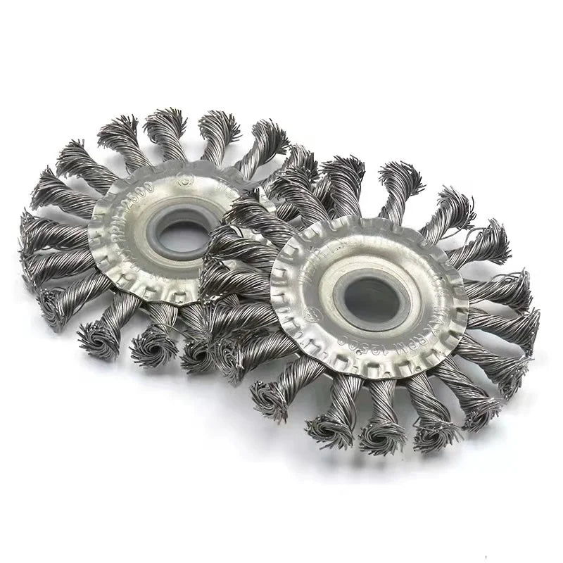 Twisted Wire Wheel Flat Twisted Braid Twist Type Grinding Welding Scar Grinding Burr Super Hard Round Rust Removal Brush