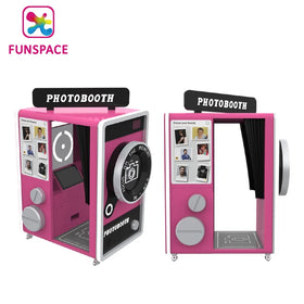 2024 Hot Sale Vending Photo Booth Machine Instant Print Photo Booth With Printer Kiosk Retro Style Photo Taking